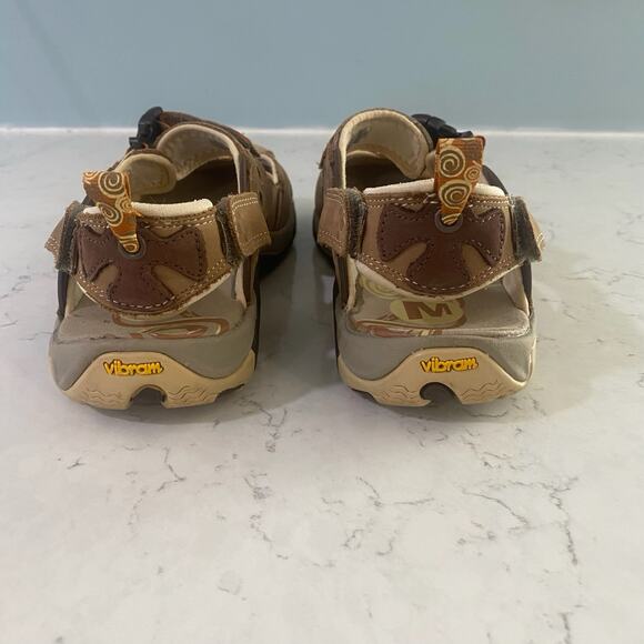 MERRELL Womens 10 Sandals Brown Shoe - Picture 4 of 8